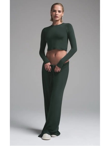 Skims Sleep Straight Leg Pant In Spruce